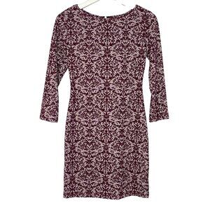 Xhilaration Purple Mini Dress Small Bodycon Sheath Long Sleeve Fitted